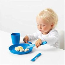 Made in Sweden Art.133711 Kids ergonomic spoon BPA free [colors in assortment] Stalo įrankių rinkinys (1 vnt.) 16cm