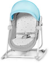 KinderKraft'21 Unimo Grey 5 in 1 Art.KBUNIMUPBLU0000 Blue Vaikų supamoji kėdutė-lovelė penki viename