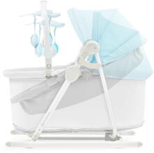 KinderKraft'21 Unimo Grey 5 in 1 Art.KBUNIMUPBLU0000 Blue Vaikų supamoji kėdutė-lovelė penki viename