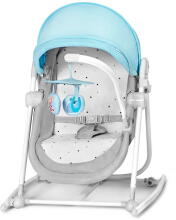 KinderKraft'21 Unimo Grey 5 in 1 Art.KBUNIMUPBLU0000 Blue Vaikų supamoji kėdutė-lovelė penki viename