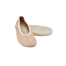 Bebe Basic Hip-Hop Gymnastics Shoes Art.SB120 Nude Gimnastikos bateliai su odiniais padais