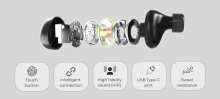 Garett In-ear Wireless Earphones Sound Lite  Art.134660 Black
