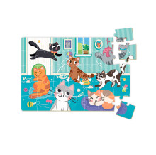 DODO mini puzzle Trakie kaķi, 300284