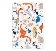 UR Kids Flannel Art.134924 Birds White Flannel swaddle blanket for babies 90x120 cm