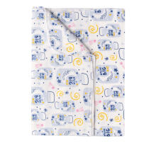 UR Kids Flannel Art.134924 Birds White Flannel swaddle blanket for babies 90x120 cm