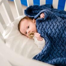 La Millou Merino Wool Blanket  Art.135502 Wineberry