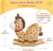 Kidsworld Rocking Chair Art.135820 Soft rocking chair with back support