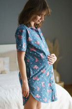 Doctornap Night Dress Art.TM.4226 Pacific  Šviesiai rožinė motinystės / maitinančio naktinio marškinėlio motina