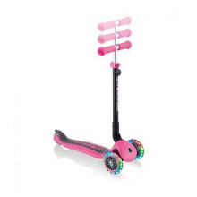 Globber Go Up Foldable Plus Light Art.643-110 Pink skrejritenis ar LED gaismiņam 4 vienā