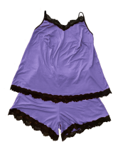 Itališkos mados Maternity Cotton Lola  Violet Art.86291 Naktiniai marškiniai + antblauzdžiai šerti