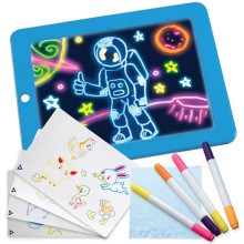 Kid Safety Magic Pad Deluxe Art.KP80558BLU  piešimo lenta su šviesos efektais