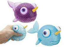 Toi Toys  Antistress Squeeze  Big Eye Narwhal  Art.543328  Игрушка антистресс Рыбка с глазками