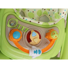 BabyMix Baby Walker Art.39657 Green interaktyvus vaikiškas vaikštynė