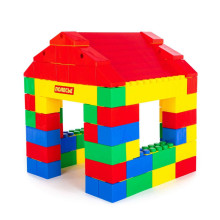 Polesie Blocks XXL Art.37473 Конструктор - Большие кубики Дом  (134 шт)