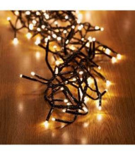Namo įmonė 133933 straipsnis Kalėdiniai siūlai 200 LED lempučių, šilta šviesa