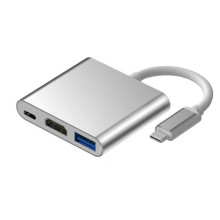 Adapteris — 3in1 adapteris (HUB USB-C HDMI)