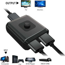 HDMI centrmezgls (2 ligzdas) + HDMI kabelis 2gab.