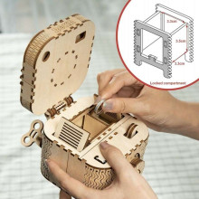 3D koka puzle - kaste, 123 gab