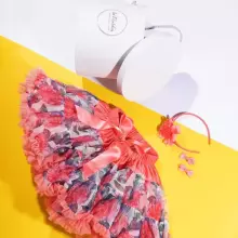 LaVashka Luxury Skirt  Strawberry Cream Art.140576- itin stambus sijonas princesėms
