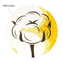 Organic Cotton Art.140657 Yellow Детское одеяло-покрывало из натурального органического хлопка 90х140см