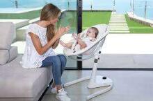 Mima Moon Art.H104RH-CL-W-SH101-SW White/Snow White Vaikiška kėdutė 2in1