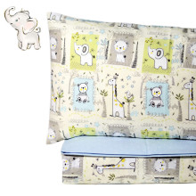 UR Kids Bedding Art.141149 Elephant Kokvilnas gultas veļas komplekts no 3 daļam