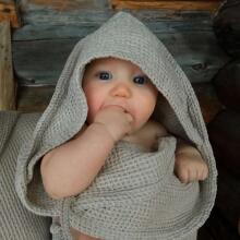 La Bebe™ NO Baby Towel  Art.141197 Indigo