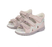 D.D.Step (DDStep) Art.DA05-1-245 Pink  Экстра комфортные сандалики для девочки (22-27)