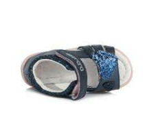 D.D.Step (DDStep) Art.AC048-297B Navy  Экстра комфортные сандалики для девочки (22-27)
