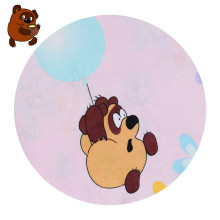 UR Kids Bedding Art.141378 Pooh  Детский пододеяльник из 100% хлопка 120x100cm