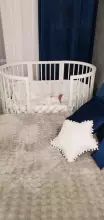 La Bebe™ Bed Kotto Olin 9 in 1 Art.141419 White Daugiafunkcinė medinė transformuojama lovelė 9 viename