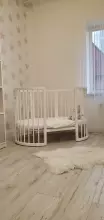 La Bebe™ Bed Kotto Olin 9 in 1 Art.141419 White Daugiafunkcinė medinė transformuojama lovelė 9 viename