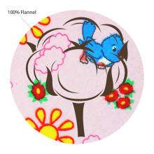 UR Kids Flannel  Art.141446 Birds Pink