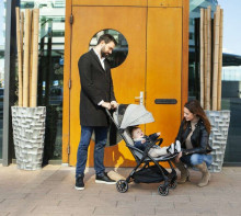 Leclerc Baby Influencer Art.LSCUK76570 Grey Melange  Детская прогулочная коляска