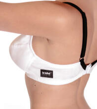La Bebe™ Lingerie Basic Bio Cotton Art. Art.142426 White&Black Maternity/Nursing Bra