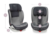 Momi SafetyLux  Art.FOSA00010 Black Bērnu autosēdeklītis 9-36 kg