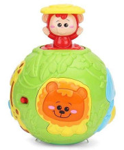 WinFun Art.0778 Roll N Pop Jungle Activity Ball Музыкальная развивающая игрушка Мячик, 6+ мес.
