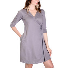 La Bebe™ Nursing Cotton Dress Donna Art.135984 Jade Maternity Nursing Dress Juoda medvilnė prieš / po motinystės suknelės