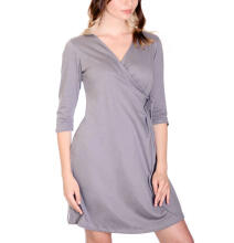 La Bebe™ Nursing Cotton Dress Donna Art.135984 Jade Maternity Nursing Dress Juoda medvilnė prieš / po motinystės suknelės