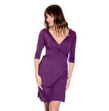 La Bebe™ Nursing Cotton Dress Donna Art.135984 Jade Maternity Nursing Dress Juoda medvilnė prieš / po motinystės suknelės