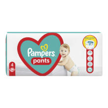 Kelnės Pampers JP Art.P04H702 Vaikiškos kelnaitės S4 dydis nuo 9-15kg, 52vnt.