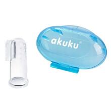 Akuku Gum Massager Art.143625 silikoninis pirštų galiukas - dantų šepetėlis dantų priežiūrai ir dantenų masažui