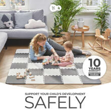 KinderKraft'22 Luno Shapes Art.KPLUSH00YEL0000  Puzzle grindų kilimėlis vaikams