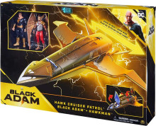 BLACK ADAM Art.6064871spaceship with Black Adam and Hawkman figures