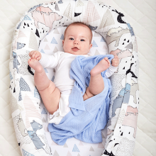 Baby Babynest Art.144438 Animals Гнездышко – кокон для новорожденных (ручная работа)
