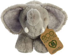 AURORA Eco Nation Plīša rotaļlieta Zilonis, 15 cm