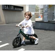 Aga Design Qplay Racer Art.20516 Brown Juodas vaikiškas bėgimo takelis su metaliniu rėmu ir pripučiamais ratais