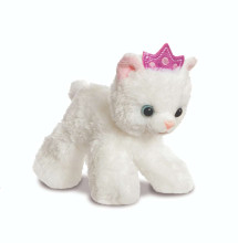 AURORA Fancy Pals Plīša kaķu princese rozā somā, 20 cm