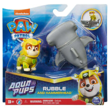 PAW PATROL figūra Aqua Hero Pups Rubble, 6066146