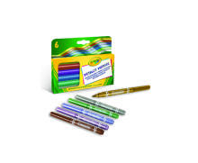 CRAYOLA 6 metallic markers